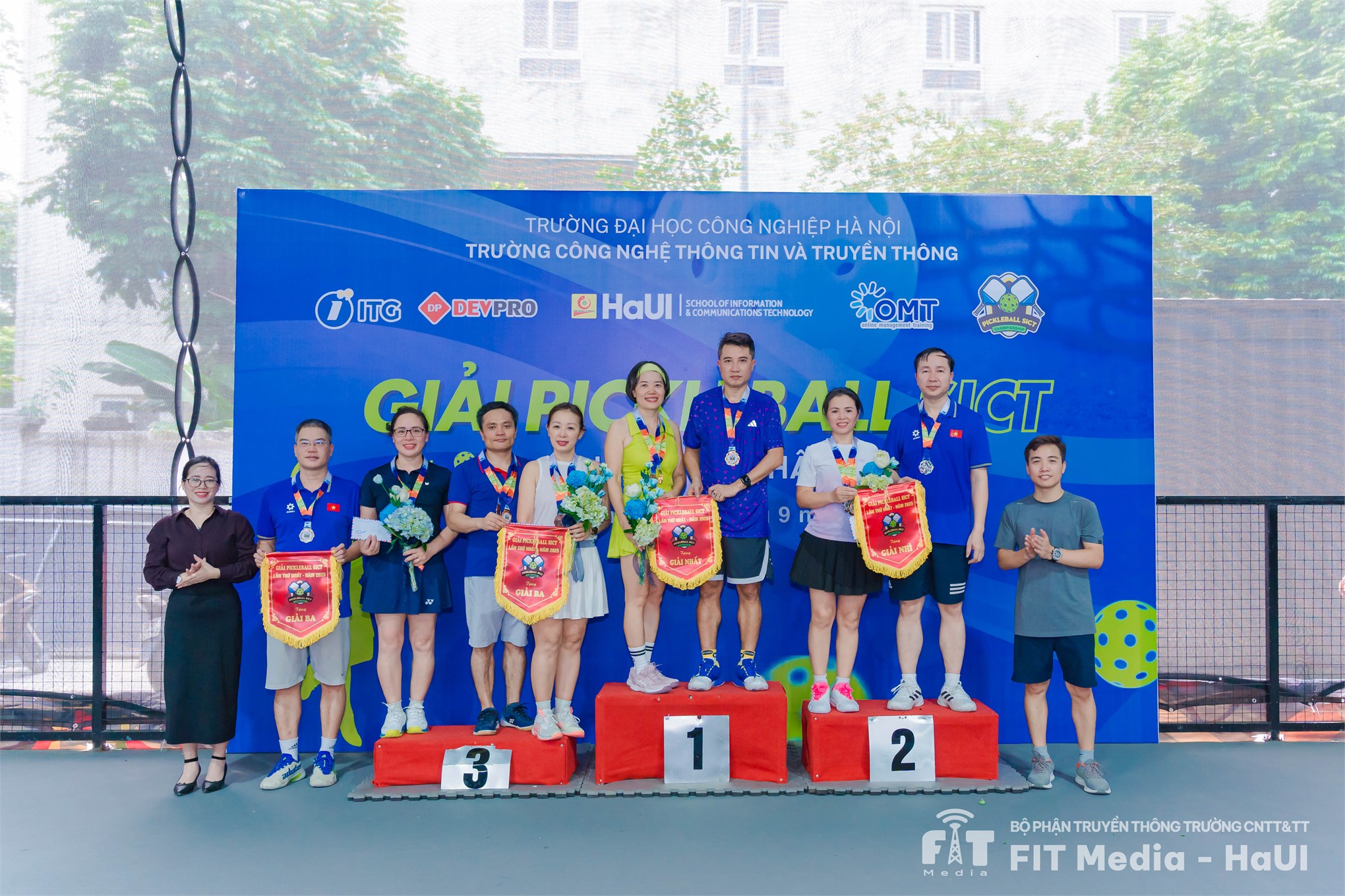 Giải Pickleball SICT lần thứ nhất: Ngày hội thể thao bùng nổ tại Trường CNTT và Truyền thông, HaUI