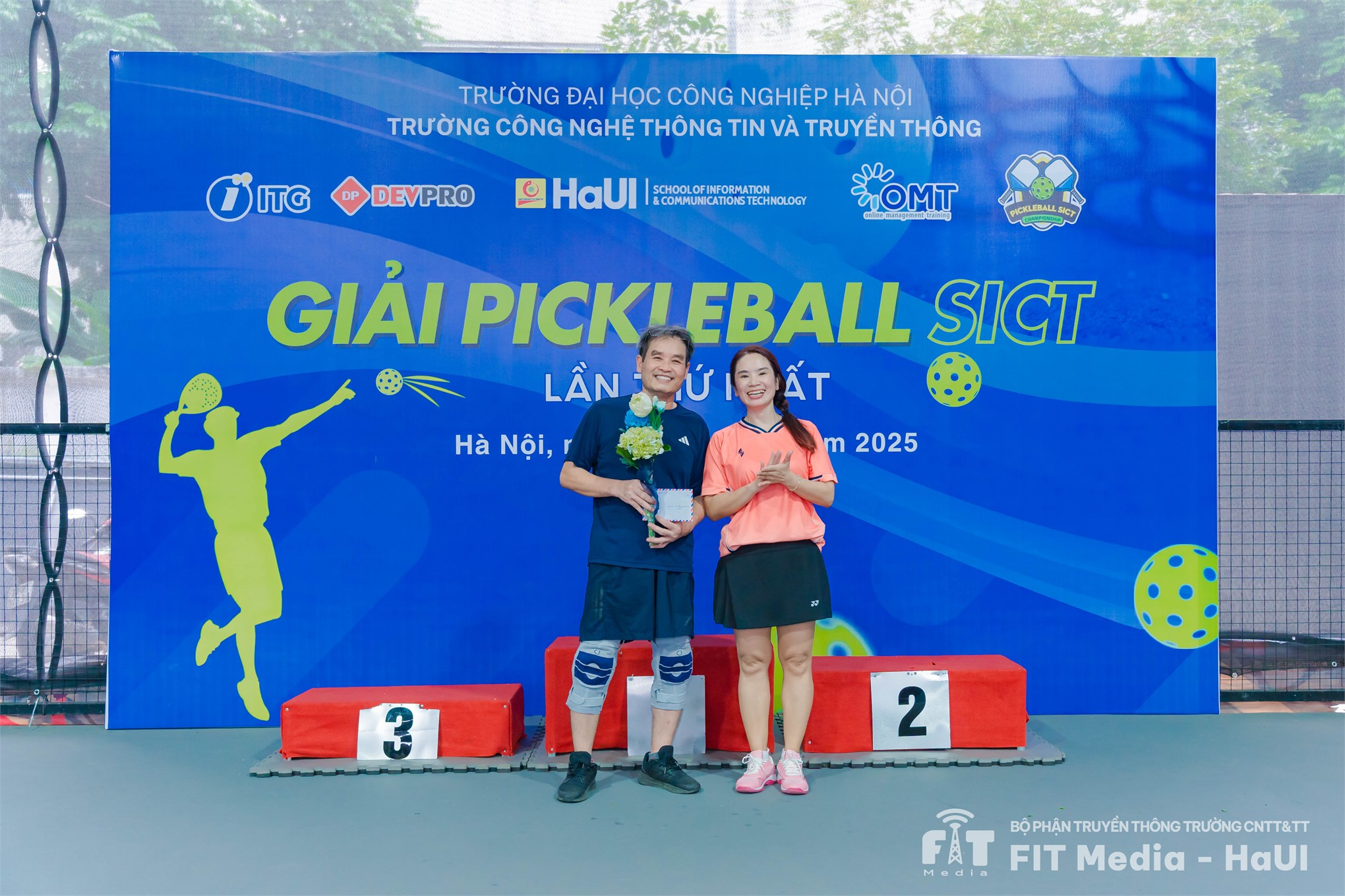 Giải Pickleball SICT lần thứ nhất: Ngày hội thể thao bùng nổ tại Trường CNTT và Truyền thông, HaUI