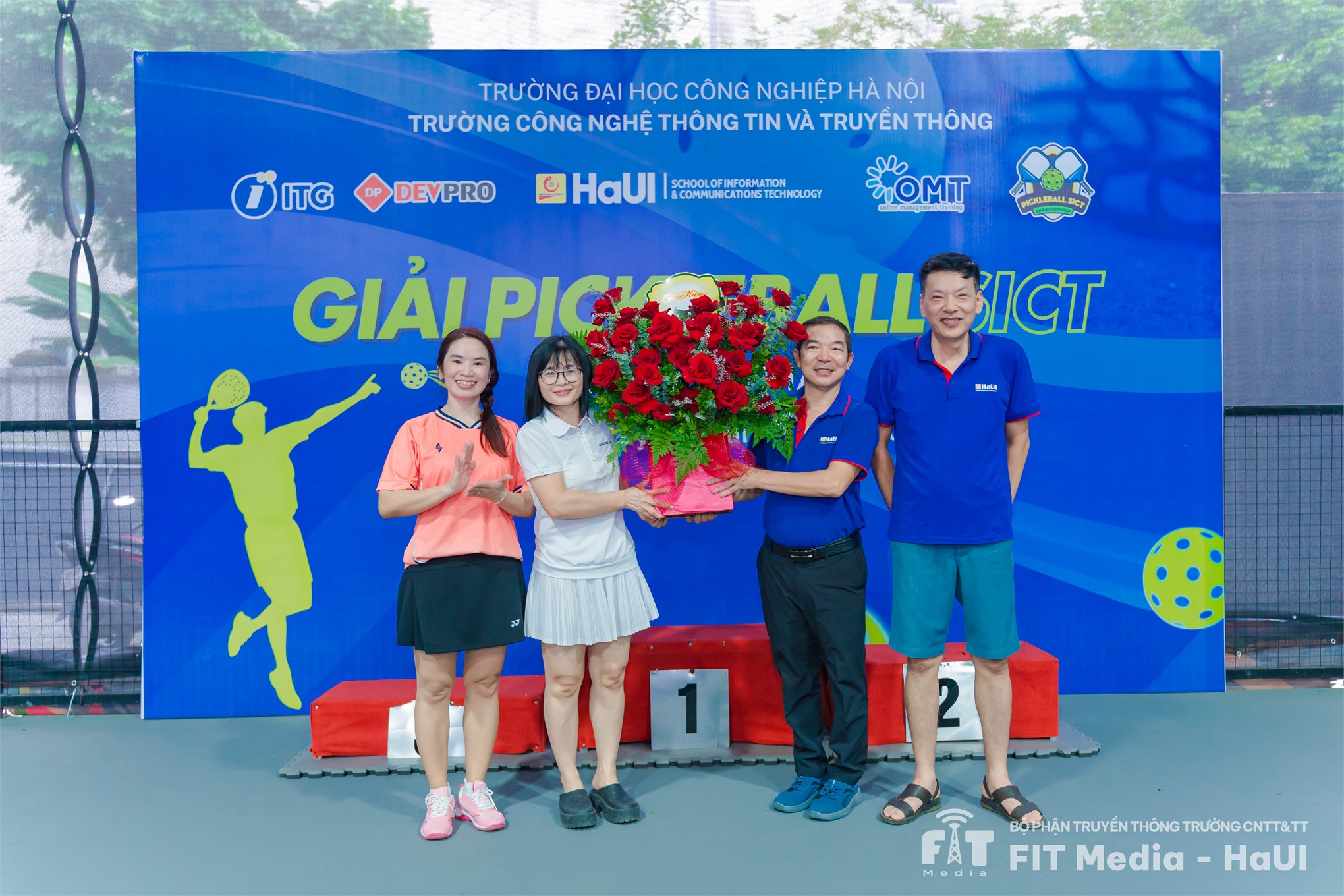 Giải Pickleball SICT lần thứ nhất: Ngày hội thể thao bùng nổ tại Trường CNTT và Truyền thông, HaUI