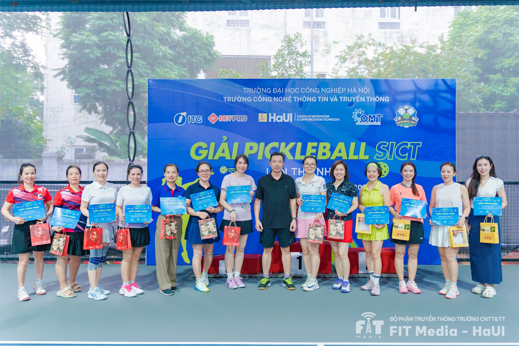 Giải Pickleball SICT lần thứ nhất: Ngày hội thể thao bùng nổ tại Trường CNTT và Truyền thông, HaUI