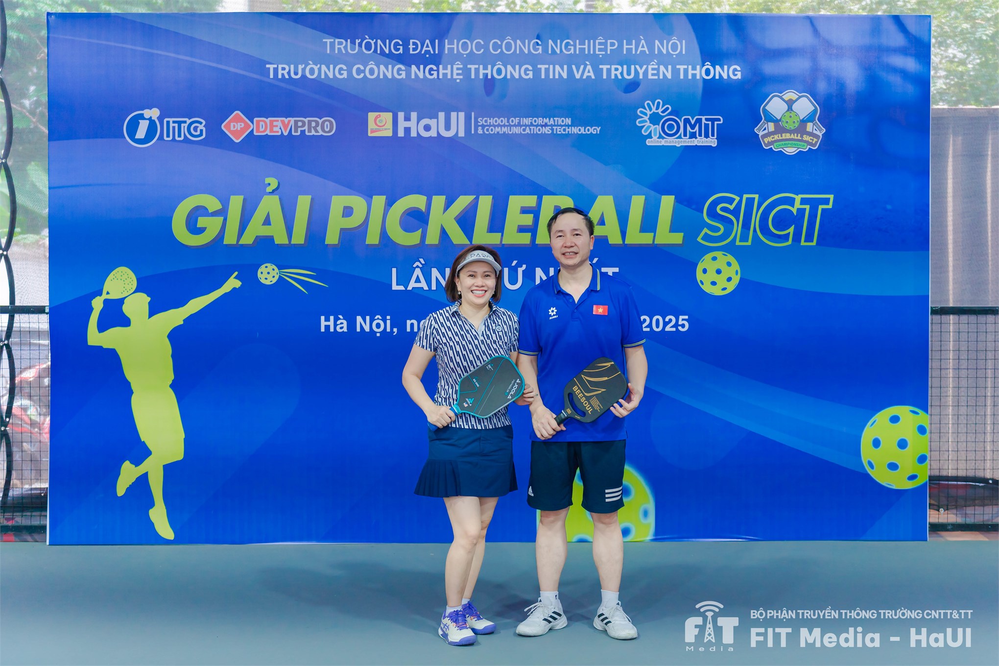 Giải Pickleball SICT lần thứ nhất: Ngày hội thể thao bùng nổ tại Trường CNTT và Truyền thông, HaUI