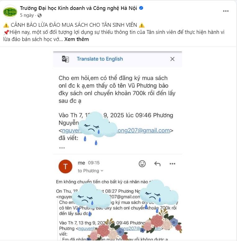 [hanoimoi] Nhiều kịch bản lừa đảo `giăng bẫy` tân sinh viên