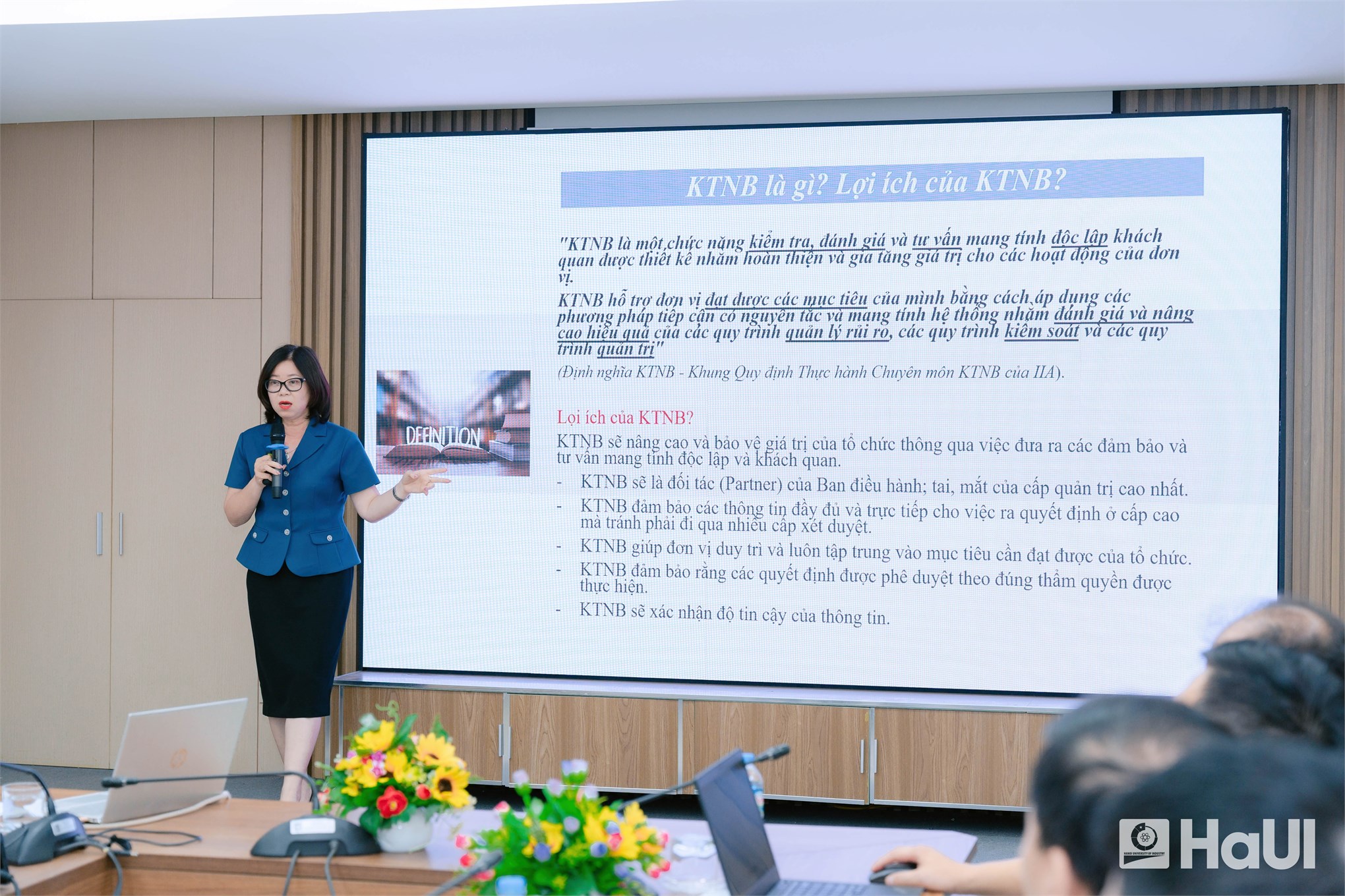 Nâng cao năng lực quản trị, hướng tới phát triển bền vững: HaUI tổ chức tập huấn chuyên sâu về kiểm toán nội bộ