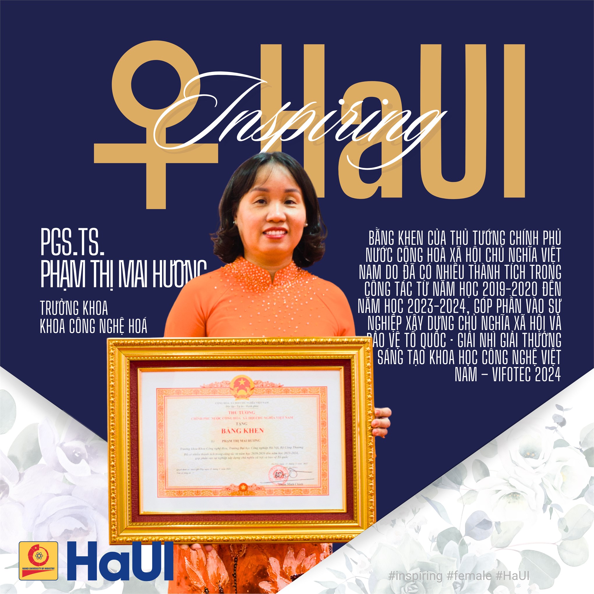 Nguồn cảm hứng từ “phái đẹp” HaUI