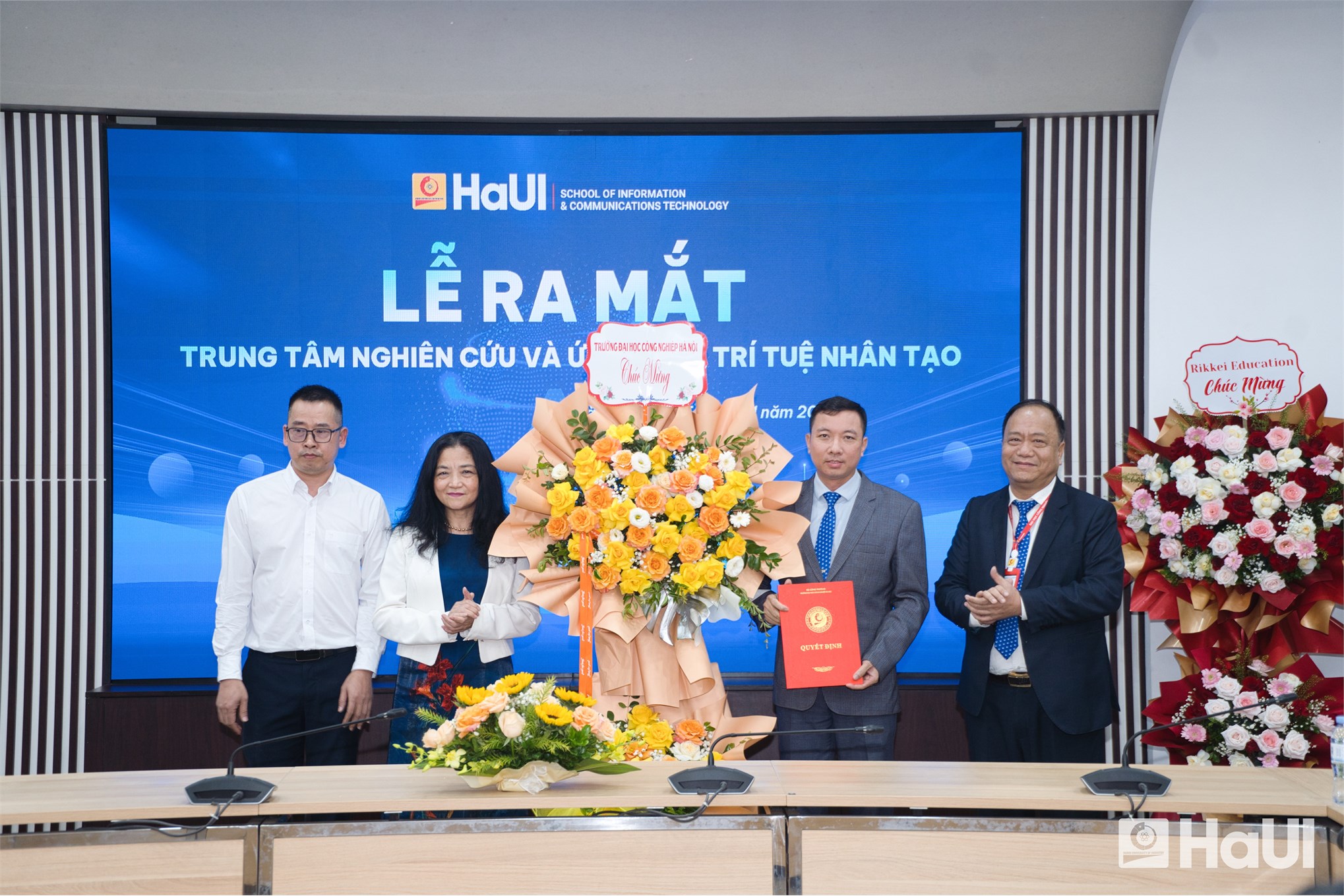 HaUI thành lập Trung tâm Nghiên cứu và Ứng dụng Trí tuệ nhân tạo (AI)