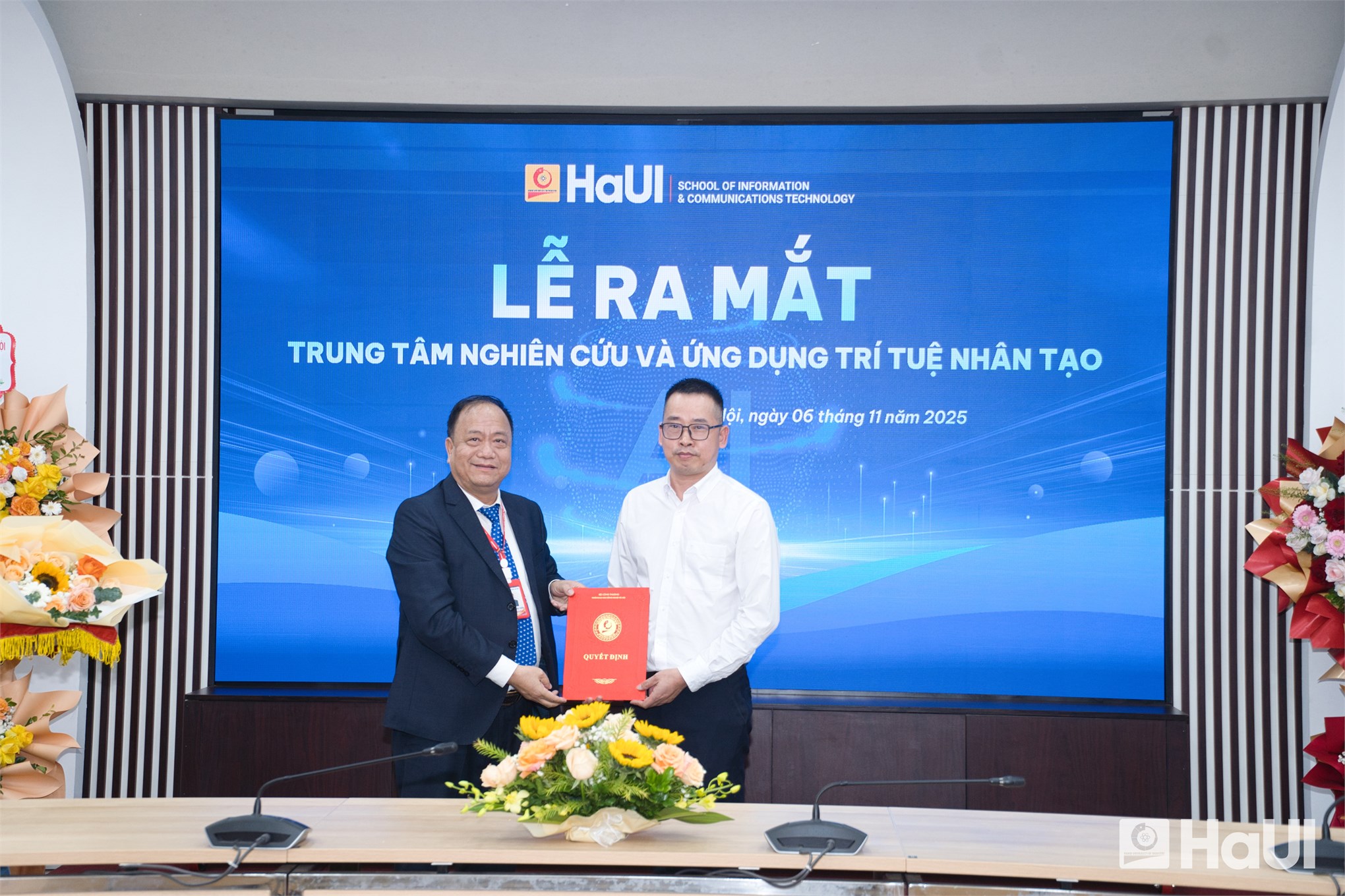 HaUI thành lập Trung tâm Nghiên cứu và Ứng dụng Trí tuệ nhân tạo (AI)