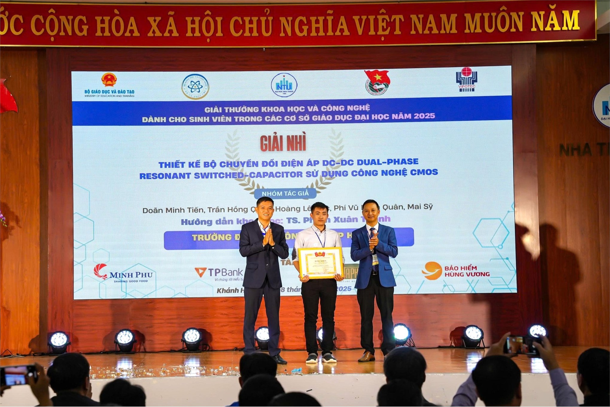 Sinh viên HaUI ghi dấu ấn tại Giải thưởng Khoa học & Công nghệ dành cho sinh viên năm 2025