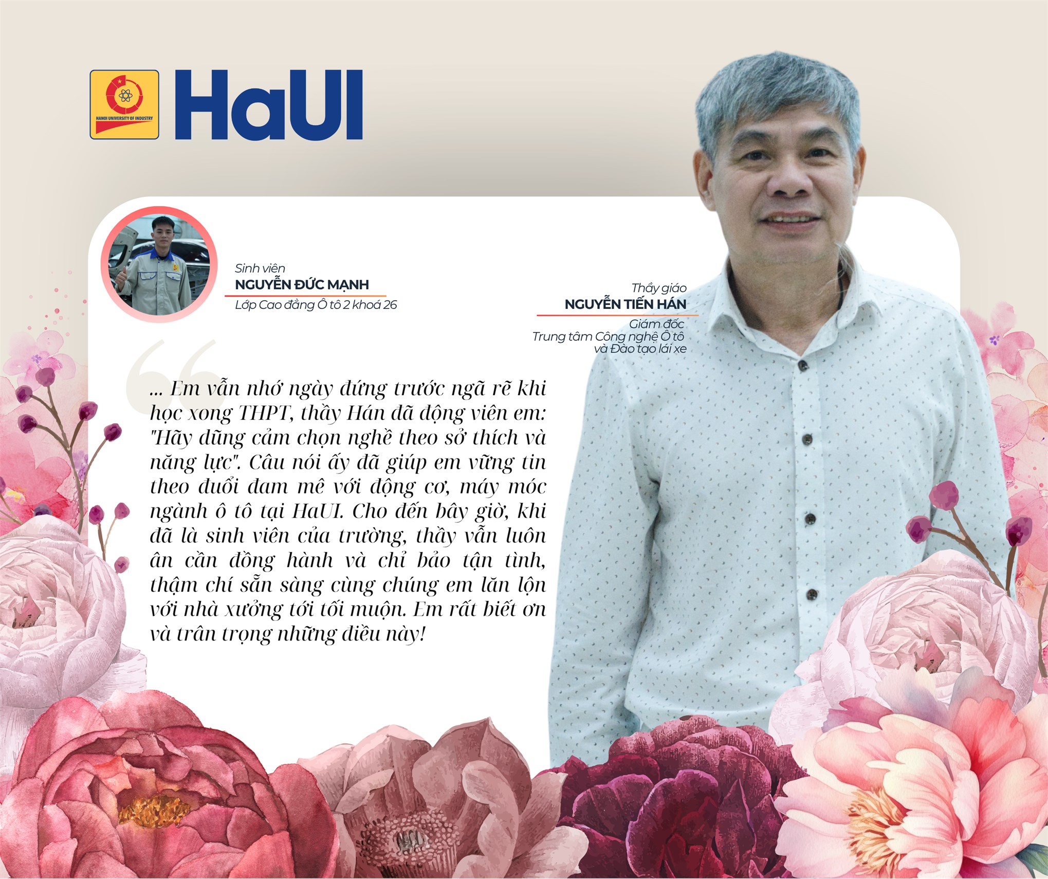 Mùa tri ân đầy cảm xúc tại HaUI