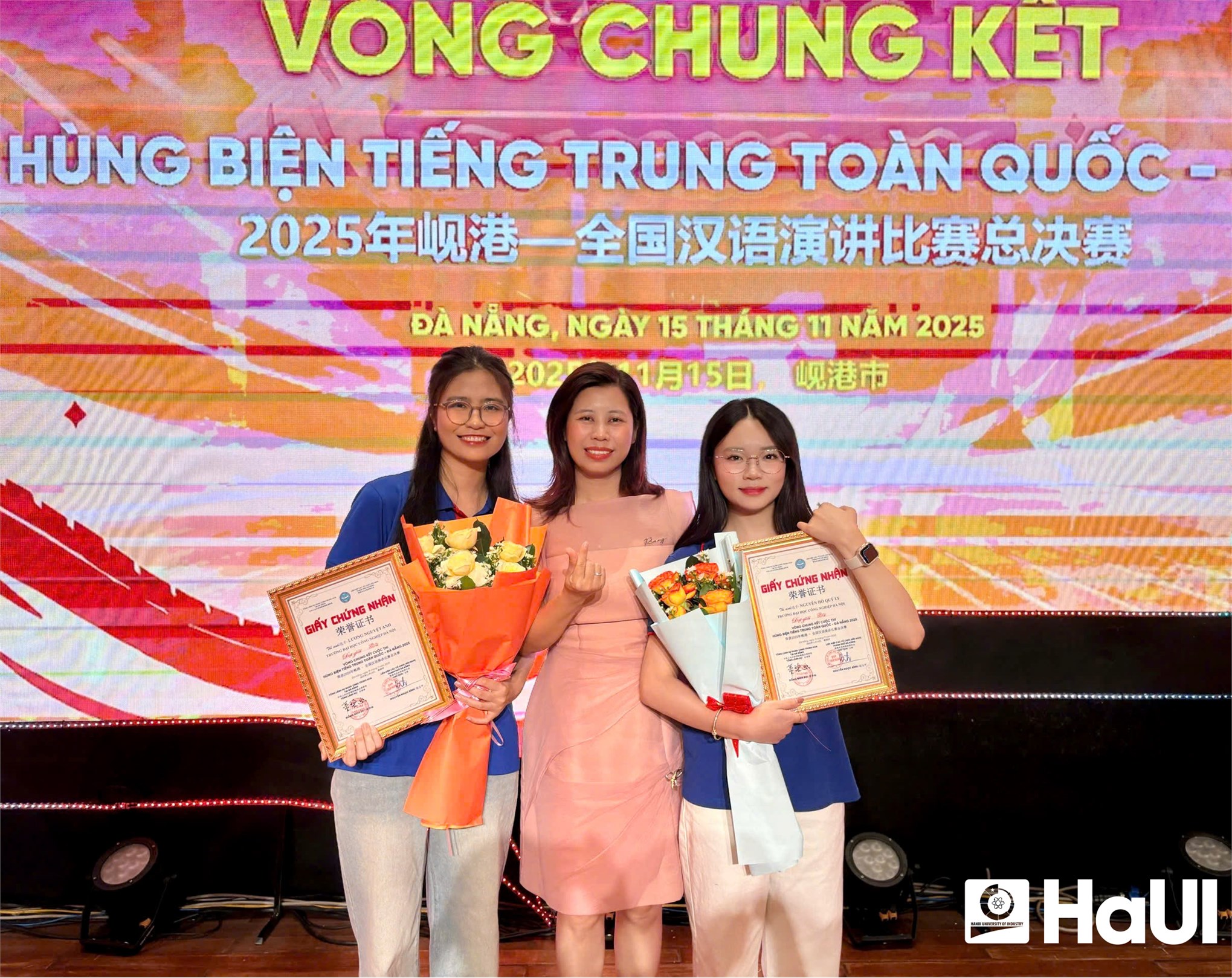 HaUI students shine at the 2025 National Chinese Language Oratory Contest