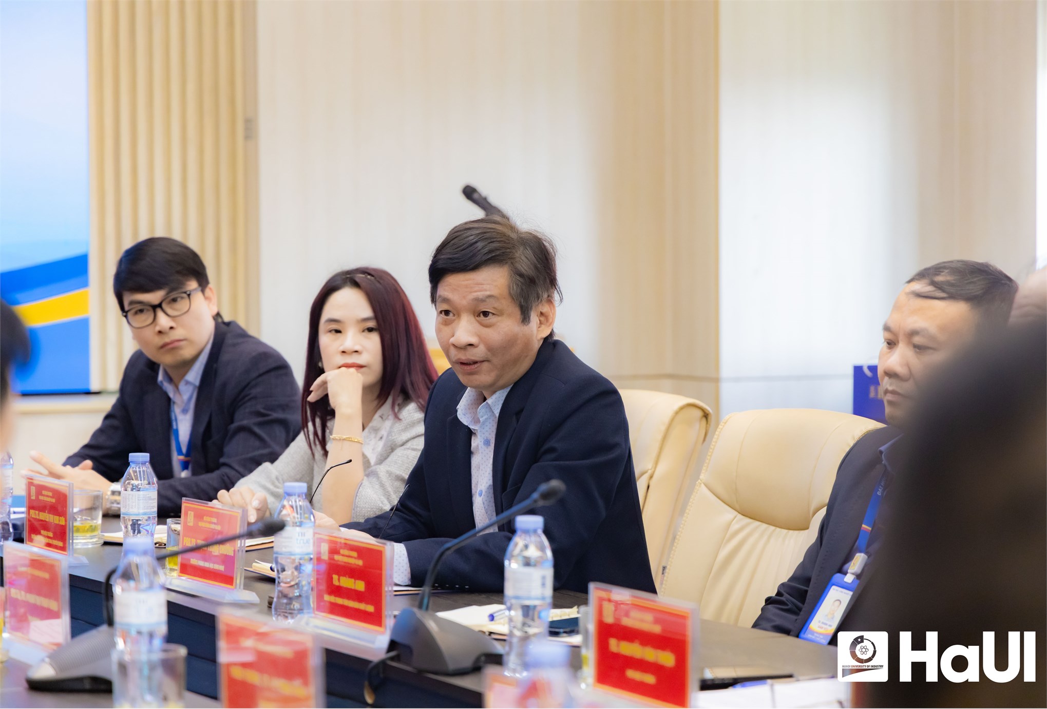 Học viện Kỹ thuật và Công nghệ An ninh thăm và làm việc tại Đại học Công nghiệp Hà Nội