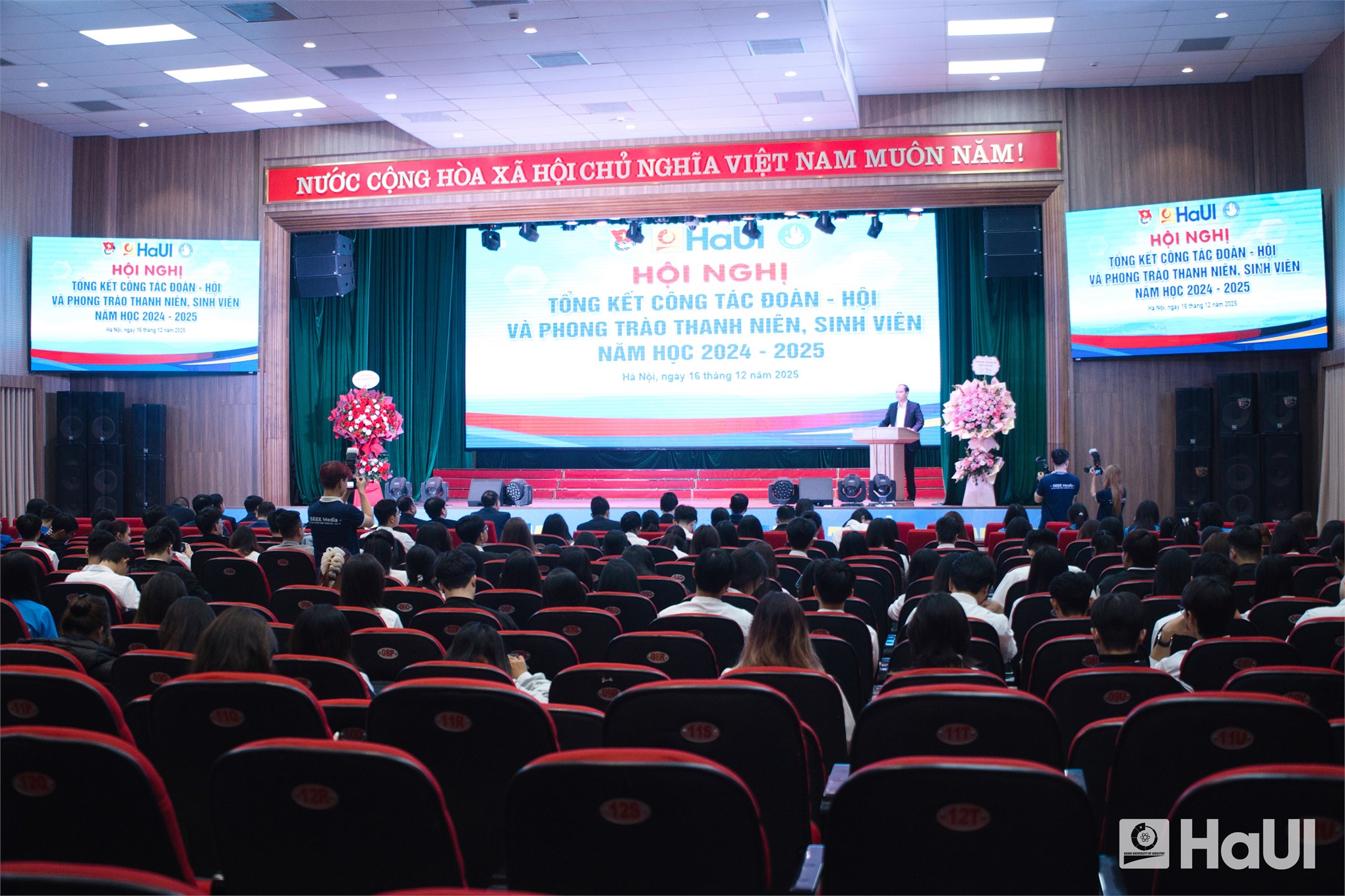 Hội nghị Tổng kết công tác Đoàn - Hội và phong trào thanh niên, sinh viên năm học 2024 - 2025 của Đại học Công nghiệp Hà Nội