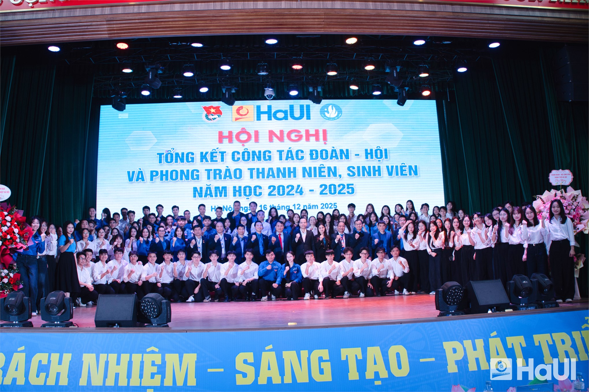 Hội nghị Tổng kết công tác Đoàn - Hội và phong trào thanh niên, sinh viên năm học 2024 - 2025 của Đại học Công nghiệp Hà Nội