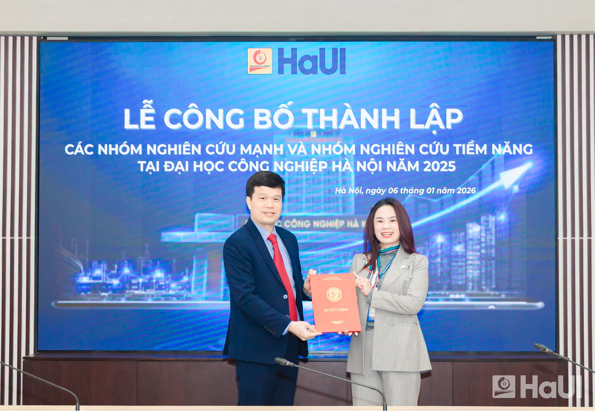 Đại học Công nghiệp Hà Nội công bố 01 Nhóm nghiên cứu mạnh và 11 Nhóm nghiên cứu tiềm năng