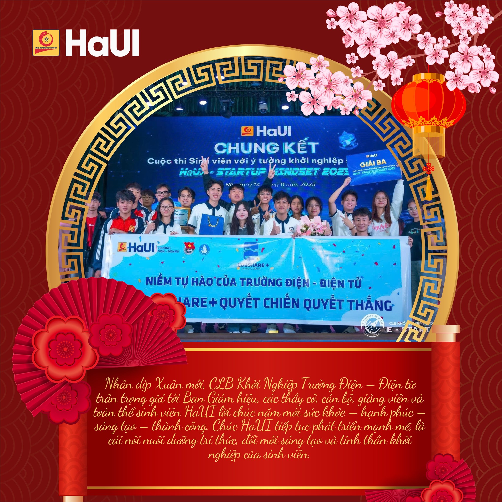 Thông điệp chào năm mới từ các Câu lạc bộ sinh viên HaUI