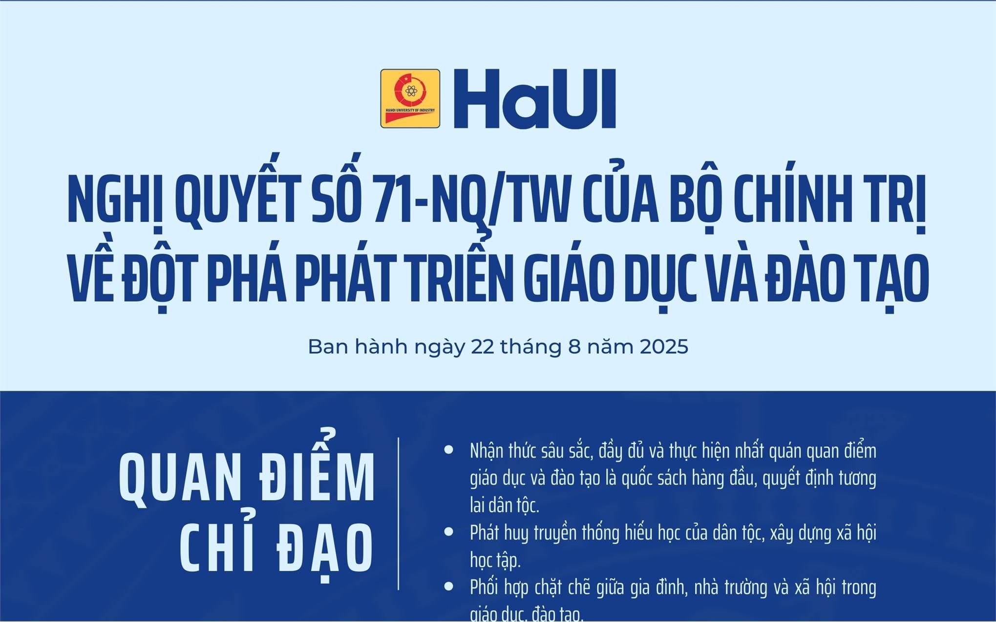 [infographic] Nghị quyết số 71-NQ/TW về đột phá phát triển giáo dục và đào tạo