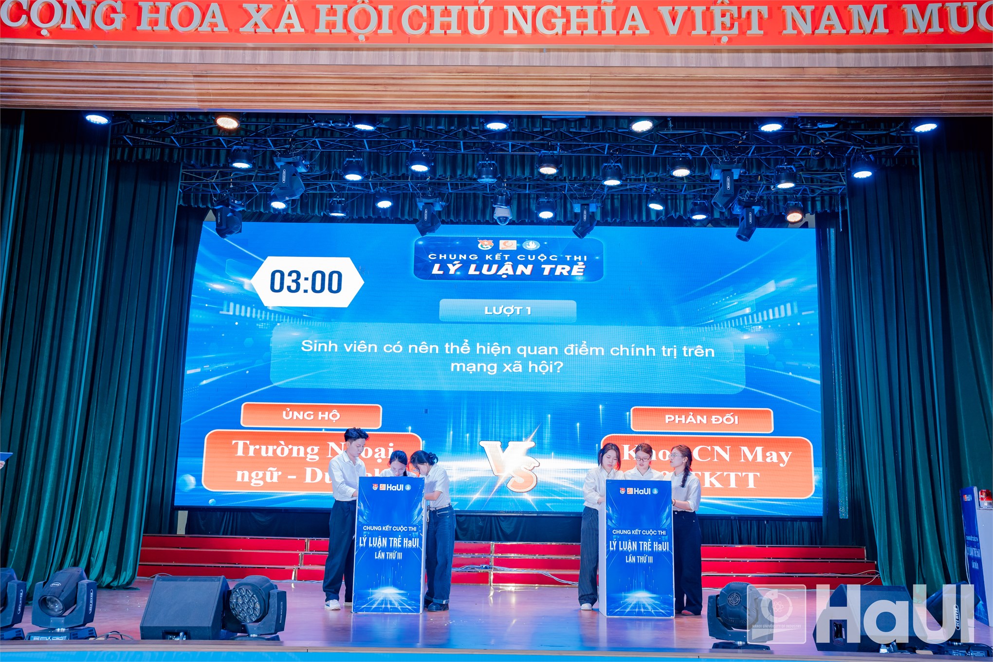 Chung kết Cuộc thi Lý luận trẻ HaUI lần thứ III: Lan tỏa bản lĩnh chính trị và khát vọng cống hiến của sinh viên HaUI