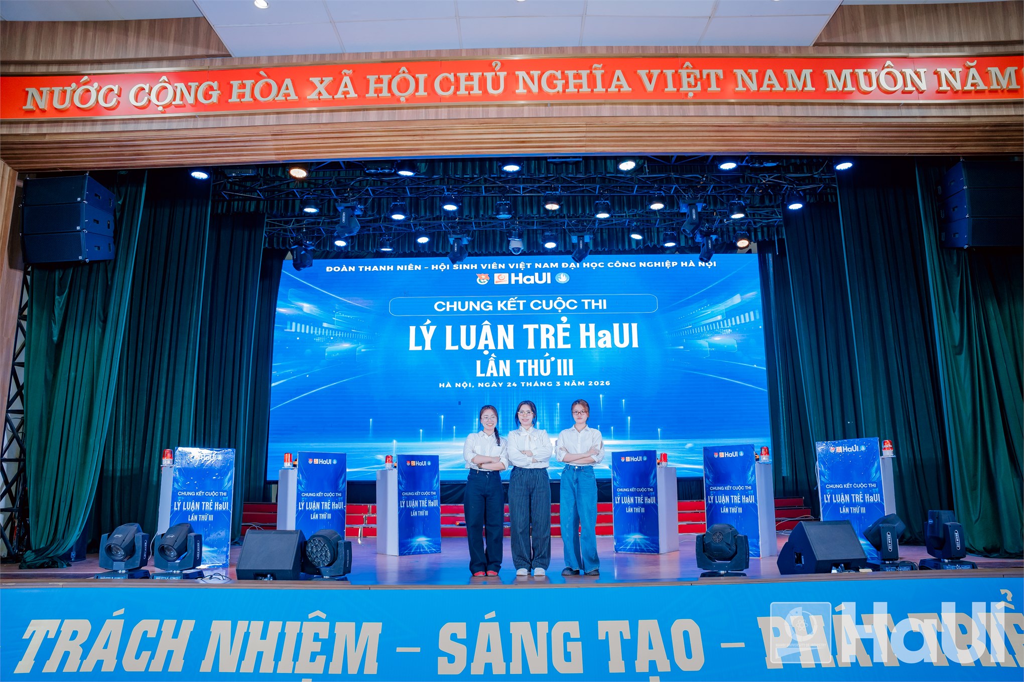 Chung kết Cuộc thi Lý luận trẻ HaUI lần thứ III: Lan tỏa bản lĩnh chính trị và khát vọng cống hiến của sinh viên HaUI