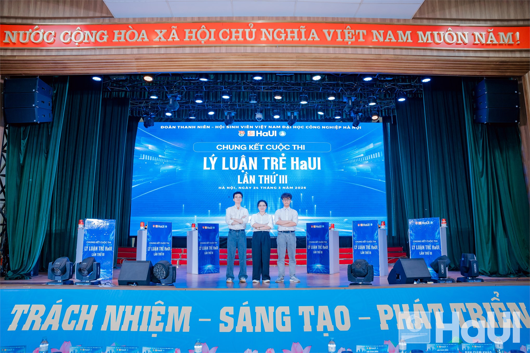 Chung kết Cuộc thi Lý luận trẻ HaUI lần thứ III: Lan tỏa bản lĩnh chính trị và khát vọng cống hiến của sinh viên HaUI