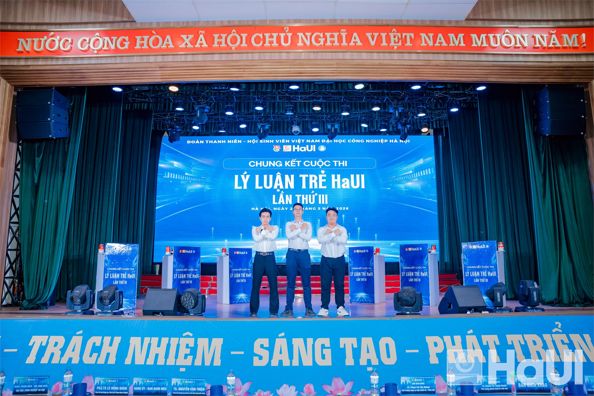 Chung kết Cuộc thi Lý luận trẻ HaUI lần thứ III: Lan tỏa bản lĩnh chính trị và khát vọng cống hiến của sinh viên HaUI