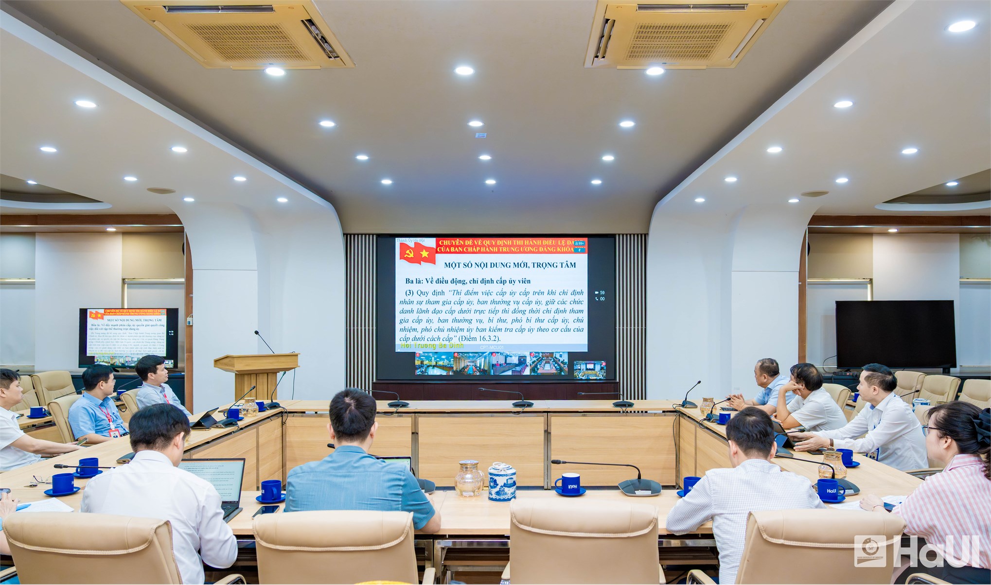 Đại học Công nghiệp Hà Nội tham dự Hội nghị toàn quốc quán triệt, triển khai thực hiện Nghị quyết Hội nghị lần thứ hai Ban Chấp hành Trung ương Đảng khóa XIV