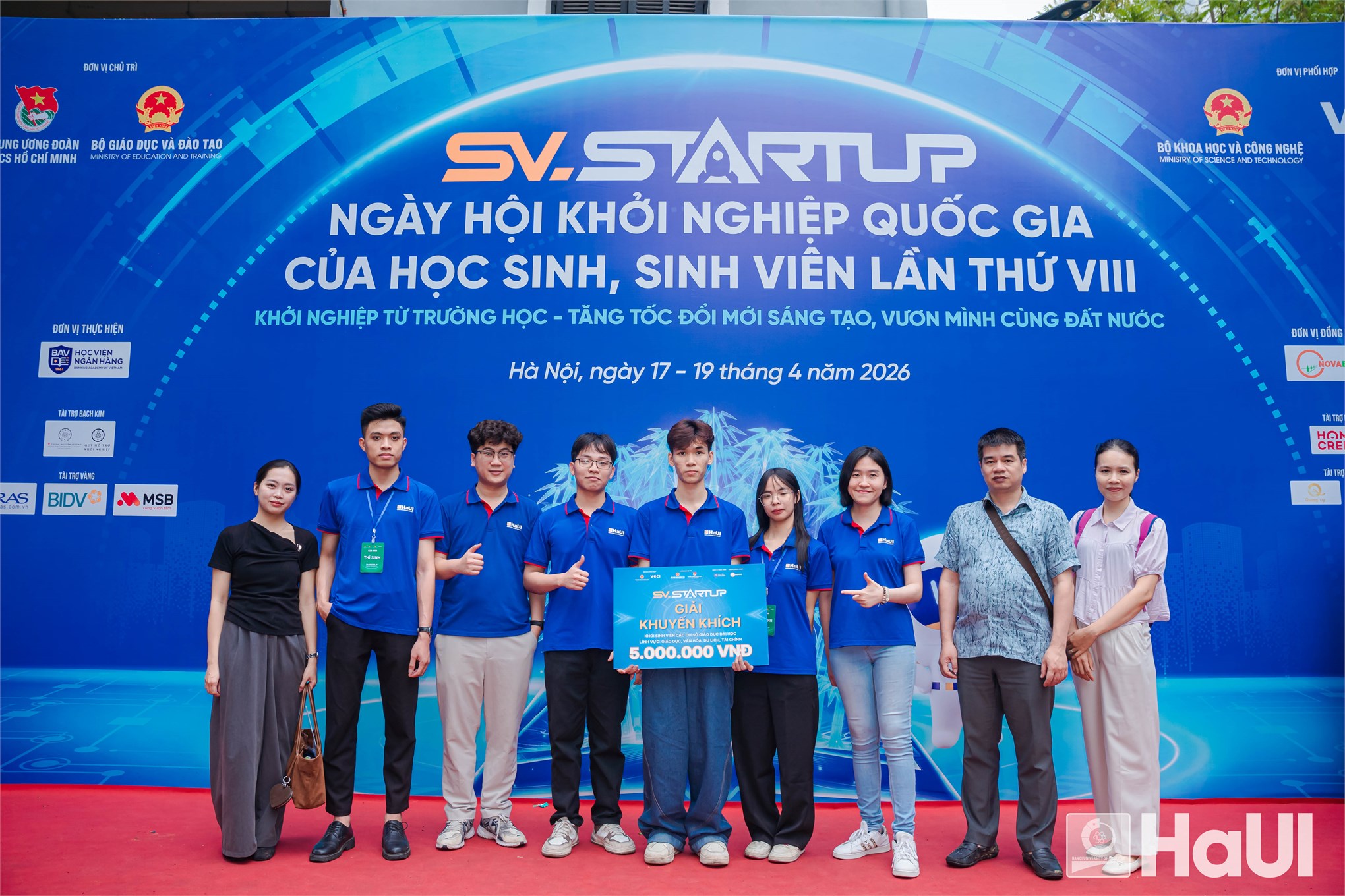 Nền tảng HAutoML của sinh viên HaUI được vinh danh tại Ngày hội Khởi nghiệp Quốc gia 2026