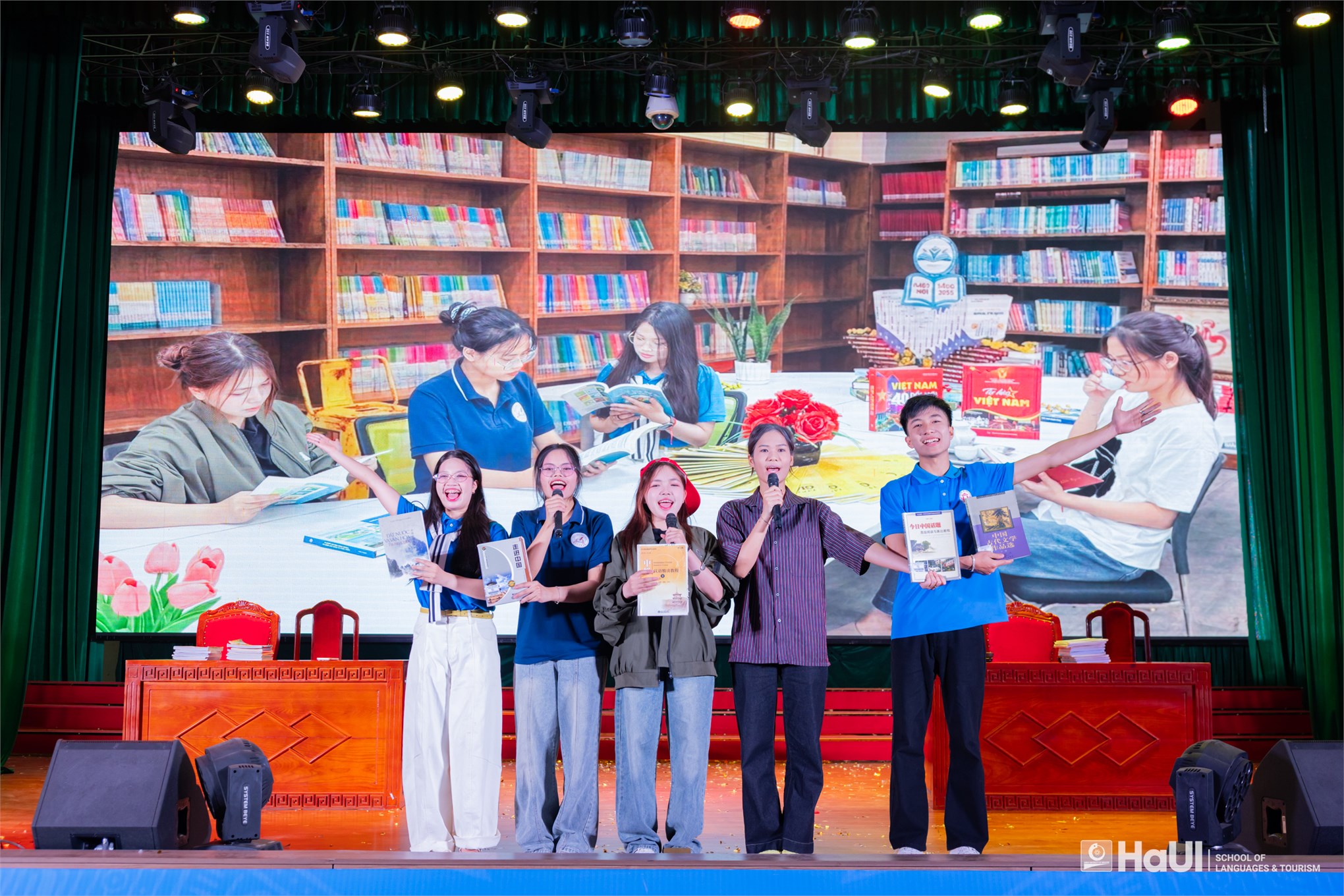 Sinh viên Trường Ngoại ngữ - Du lịch, HaUI tỏa sáng với Giải Nhất tại “Tài năng Hán ngữ” 2026