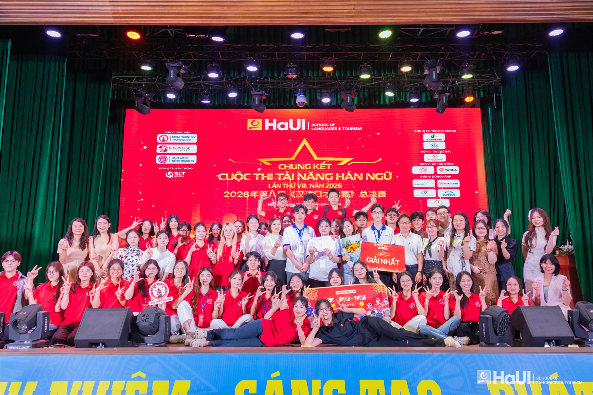 Sinh viên Trường Ngoại ngữ - Du lịch, HaUI tỏa sáng với Giải Nhất tại “Tài năng Hán ngữ” 2026