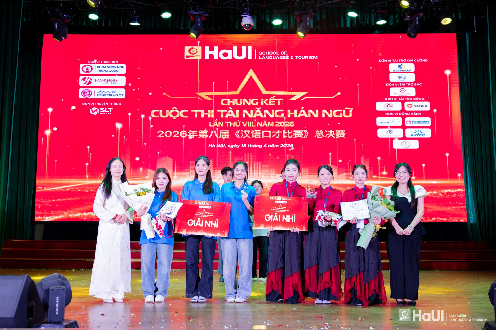 HaUI students shine with First Prize at the 2026 “Chinese Talent” competition