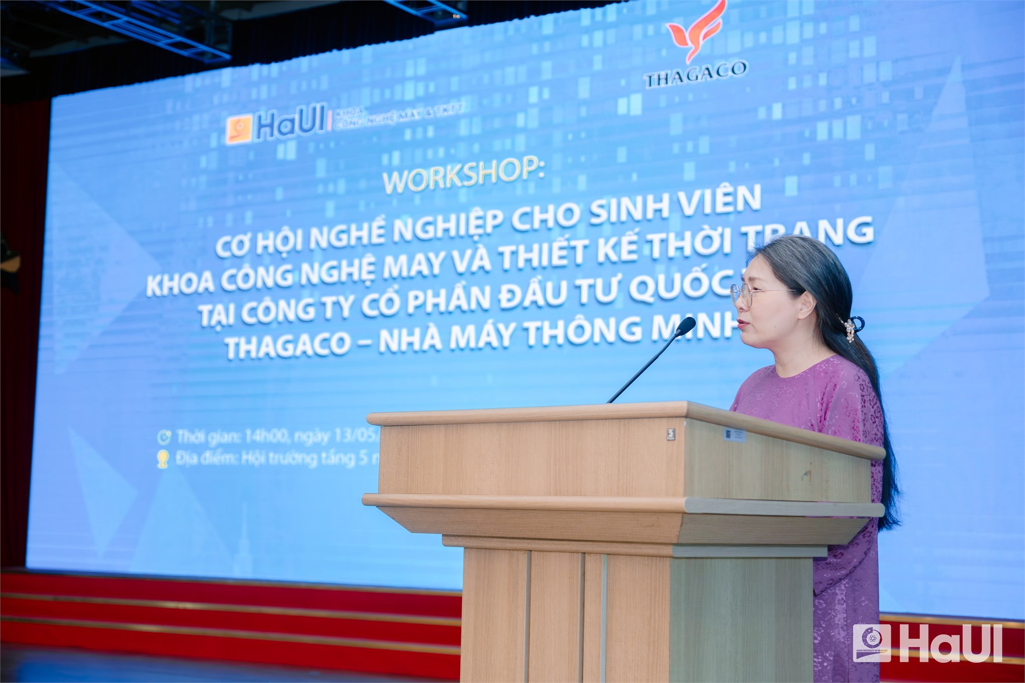 Sinh viên Khoa Công nghệ May và Thiết kế thời trang: Workshop cơ hội nghề nghiệp cùng Công ty Cổ phần Đầu tư Quốc tế Thagaco
