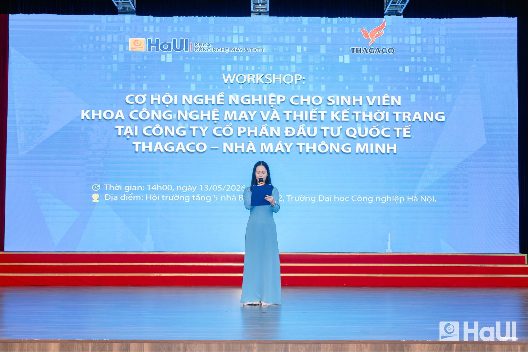 Sinh viên Khoa Công nghệ May và Thiết kế thời trang: Workshop cơ hội nghề nghiệp cùng Công ty Cổ phần Đầu tư Quốc tế Thagaco
