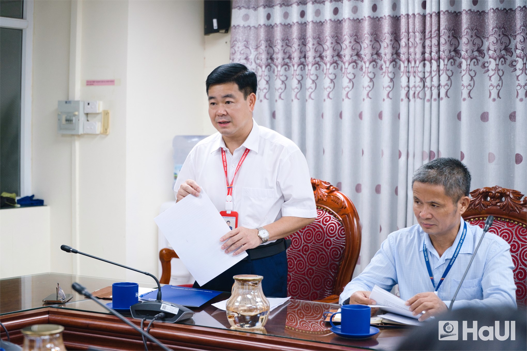 HaUI làm việc với đoàn giám sát y tế thành phố: Ưu tiên môi trường học đường an toàn cho hơn 30.000 người học