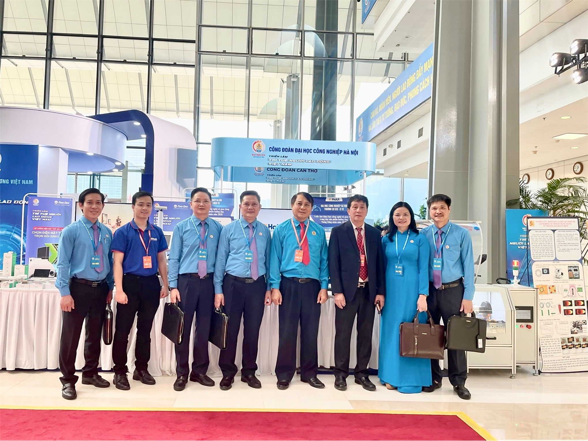 Công đoàn Đại học Công nghiệp Hà Nội tham gia Triển lãm Đại hội Công đoàn XIV “Trí tuệ người Lao động Việt Nam”