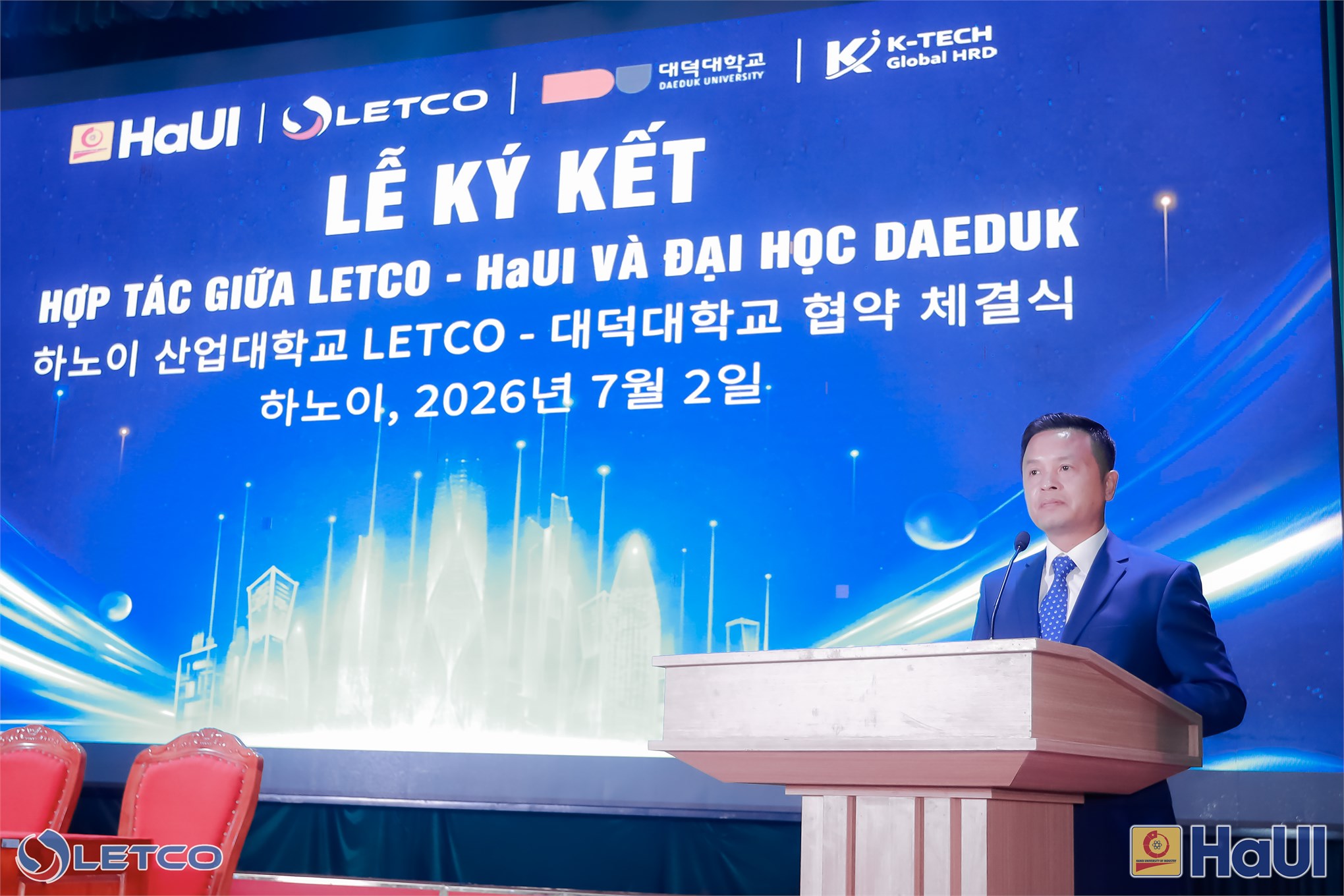 Công ty LETCO - HaUI ký kết hợp tác với Trường Đại học Daeduk và Công ty Cổ phần IBTECH