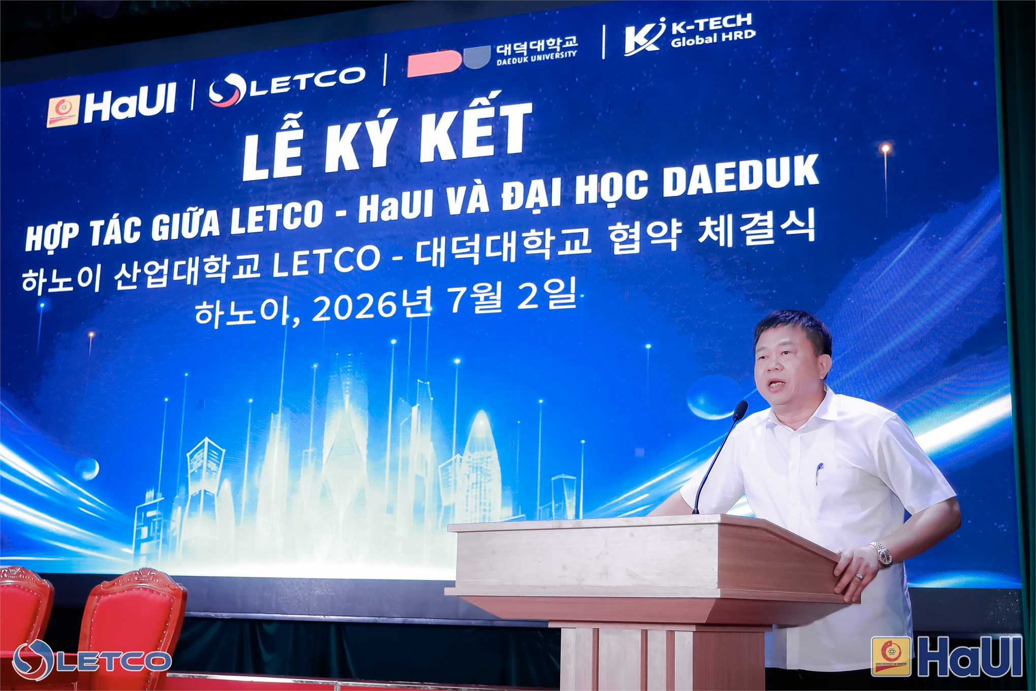 Công ty LETCO - HaUI ký kết hợp tác với Trường Đại học Daeduk và Công ty Cổ phần IBTECH