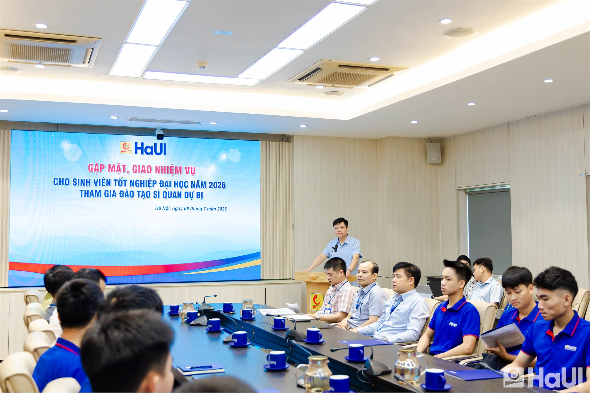 18 sinh viên ưu tú Đại học Công nghiệp Hà Nội tự hào tham gia đào tạo Sĩ quan dự bị năm 2026