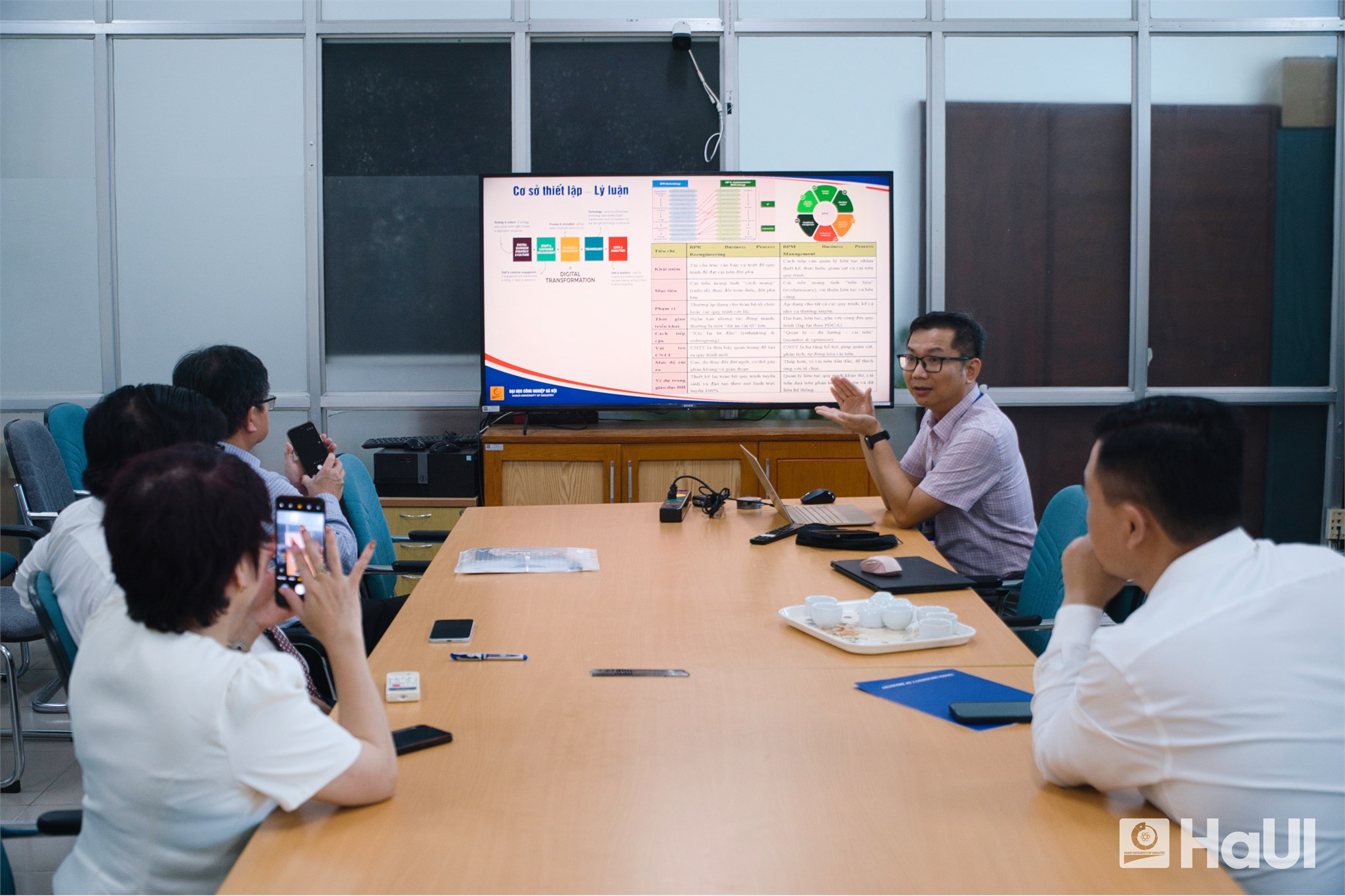 Đại học Công nghiệp Hà Nội chia sẻ kinh nghiệm mô hình quản trị và chuyển đổi số với Trường Đại học Tài chính - Marketing