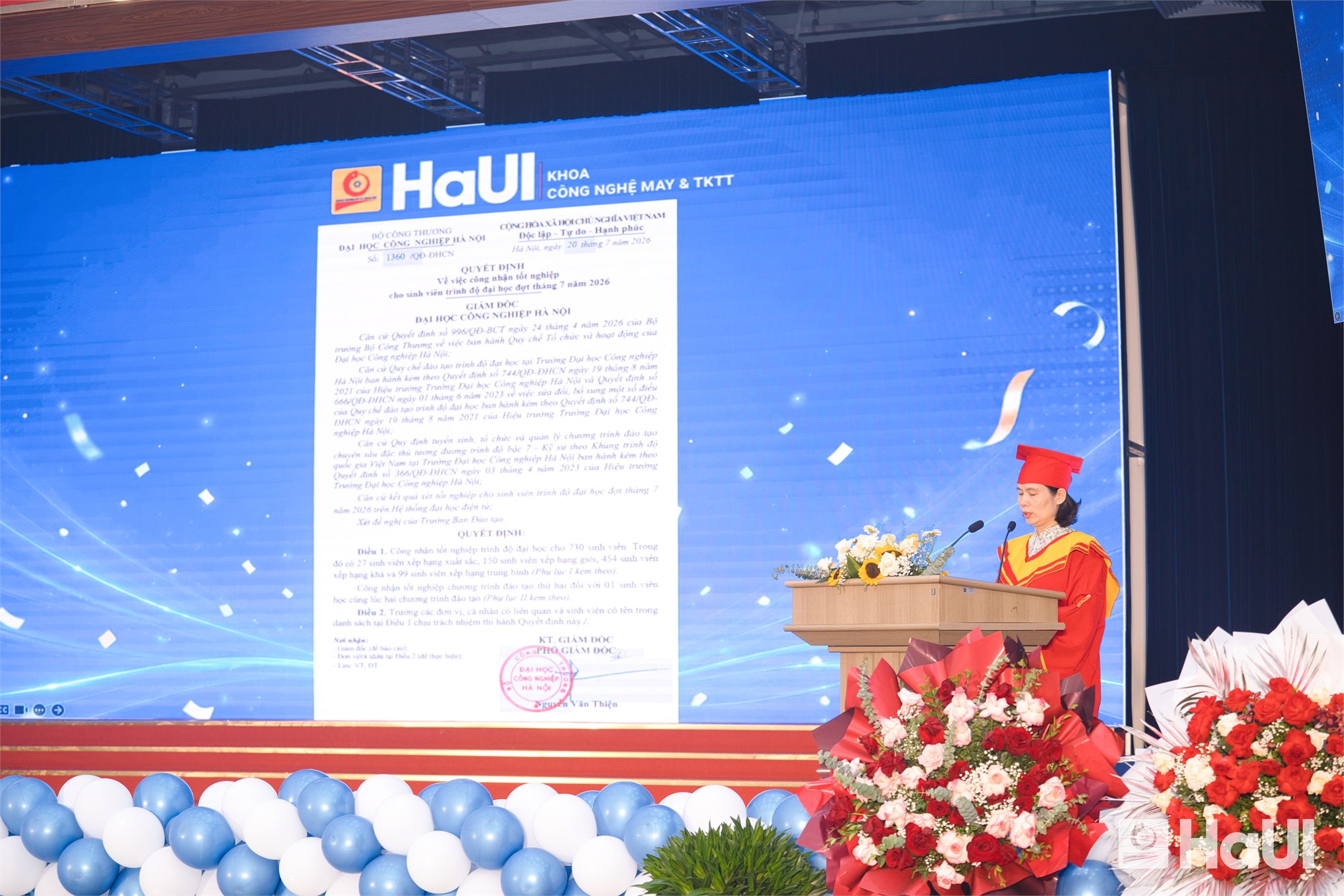 Đạo đức nghề nghiệp, tinh thần sáng tạo và khả năng thích ứng - hành trang của tân cử nhân Khoa May và Thiết kế thời trang, HaUI