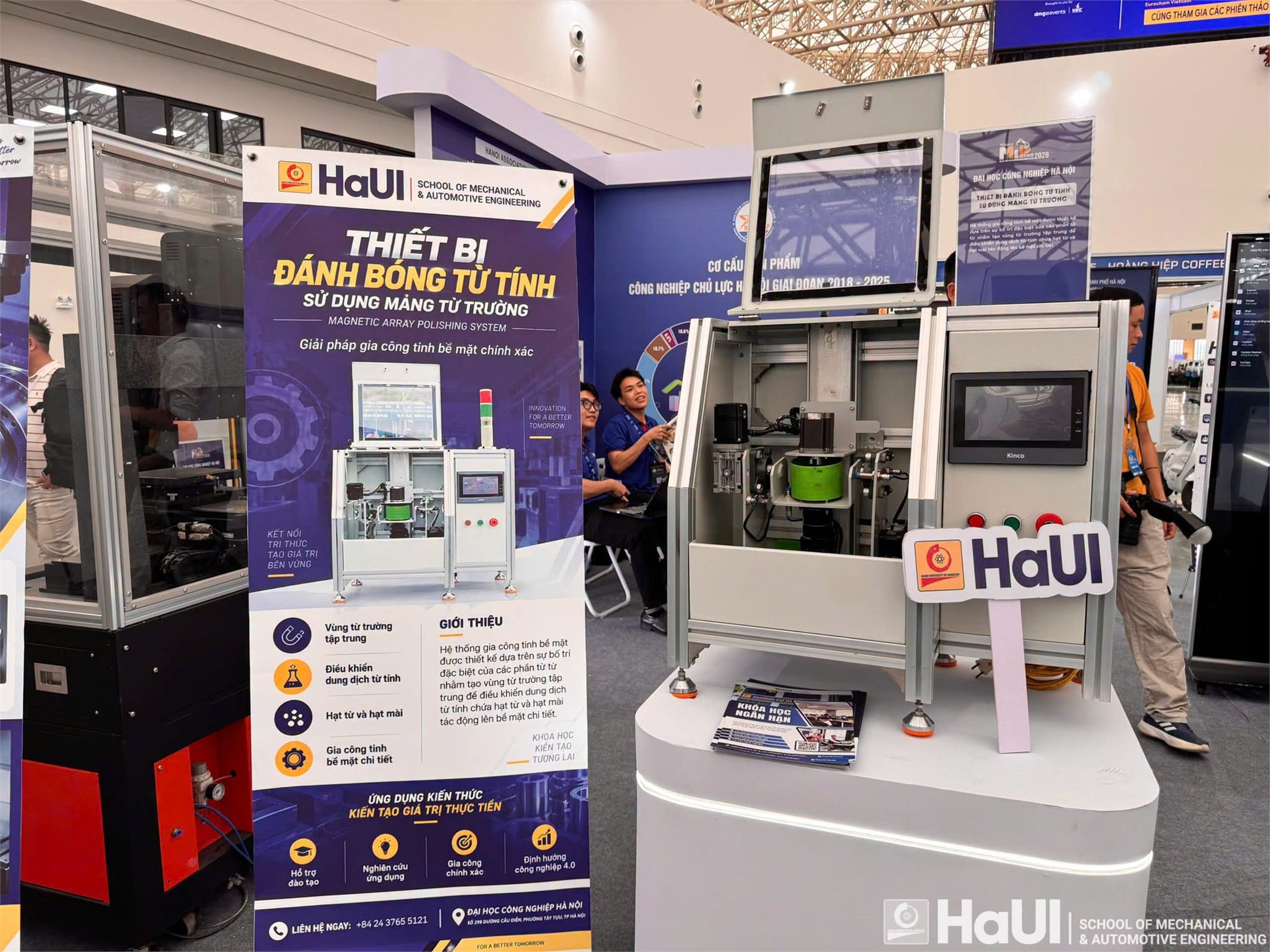 Dấu ấn khoa học công nghệ HaUI tại Hanoi MIP Fair 2026
