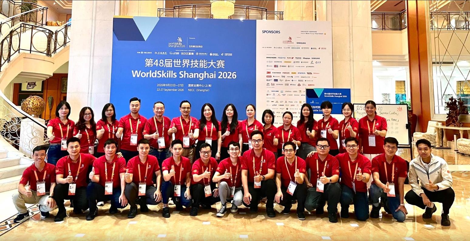 Sinh viên Đại học Công nghiệp Hà Nội giành Huy chương Kỹ năng nghề xuất sắc, đạt Best of Nation tại WorldSkills 2026