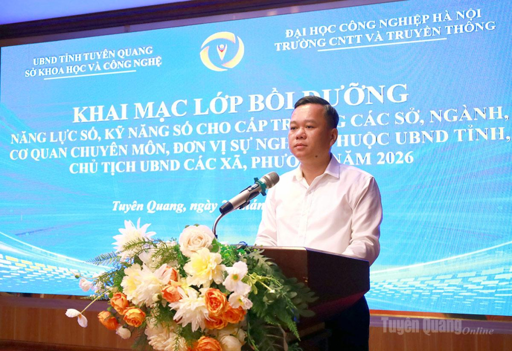 [tuyenquangtv] Bồi dưỡng năng lực số cho cán bộ, công chức, viên chức Tuyên Quang