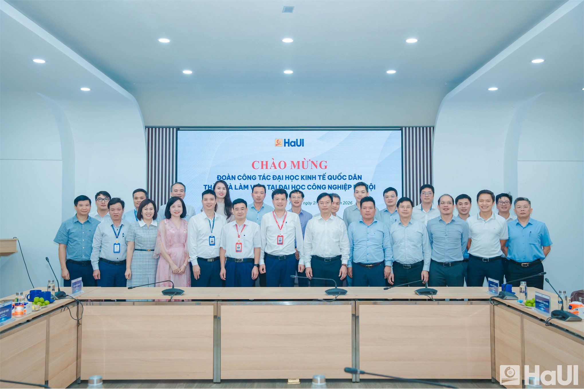 Đại học Công nghiệp Hà Nội và Đại học Kinh tế Quốc dân trao đổi kinh nghiệm quản trị đại học và chuyển đổi số