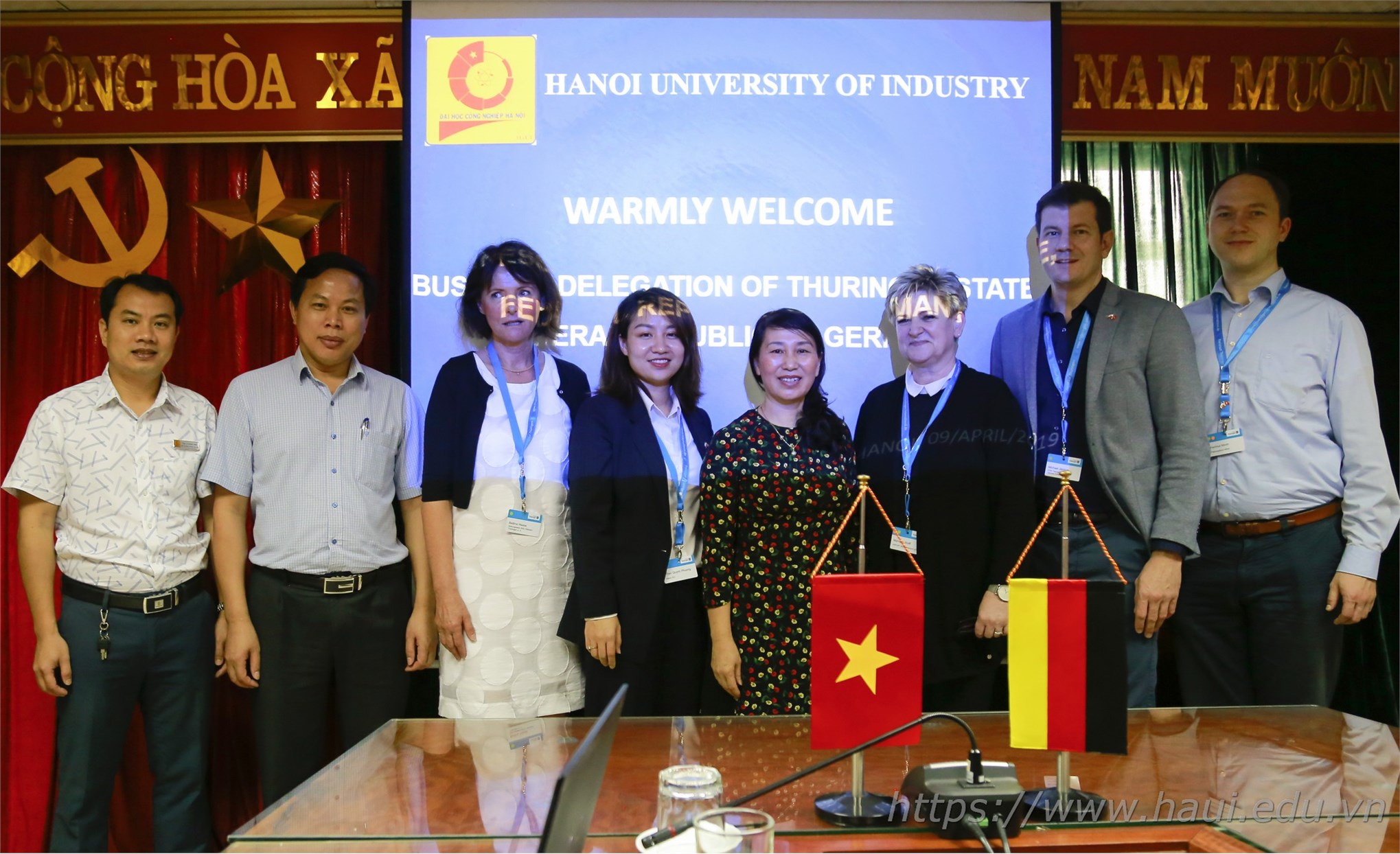 Business delegation of Thuringen, Germany paid a working visit to Hanoi University of Industry