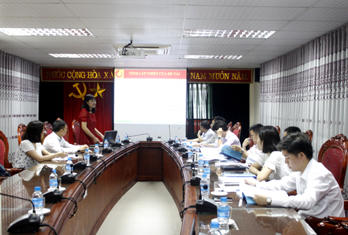 Nghiệm thu đề tài nghiên cứu khoa học cấp Trường do TS. Trương Thanh Hằng chủ nhiệm