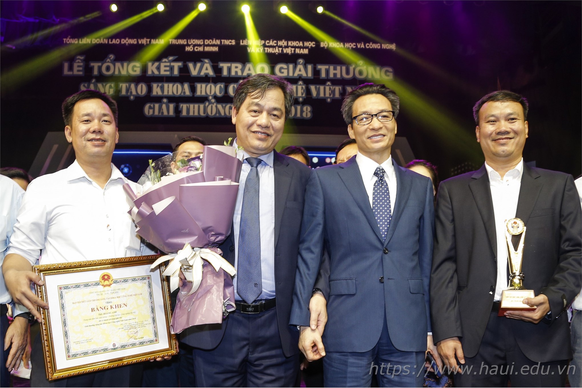 Trường Đại học Công nghiệp Hà Nội đạt giải Nhì - Giải thưởng Sáng tạo Khoa học Công nghệ Việt Nam năm 2018