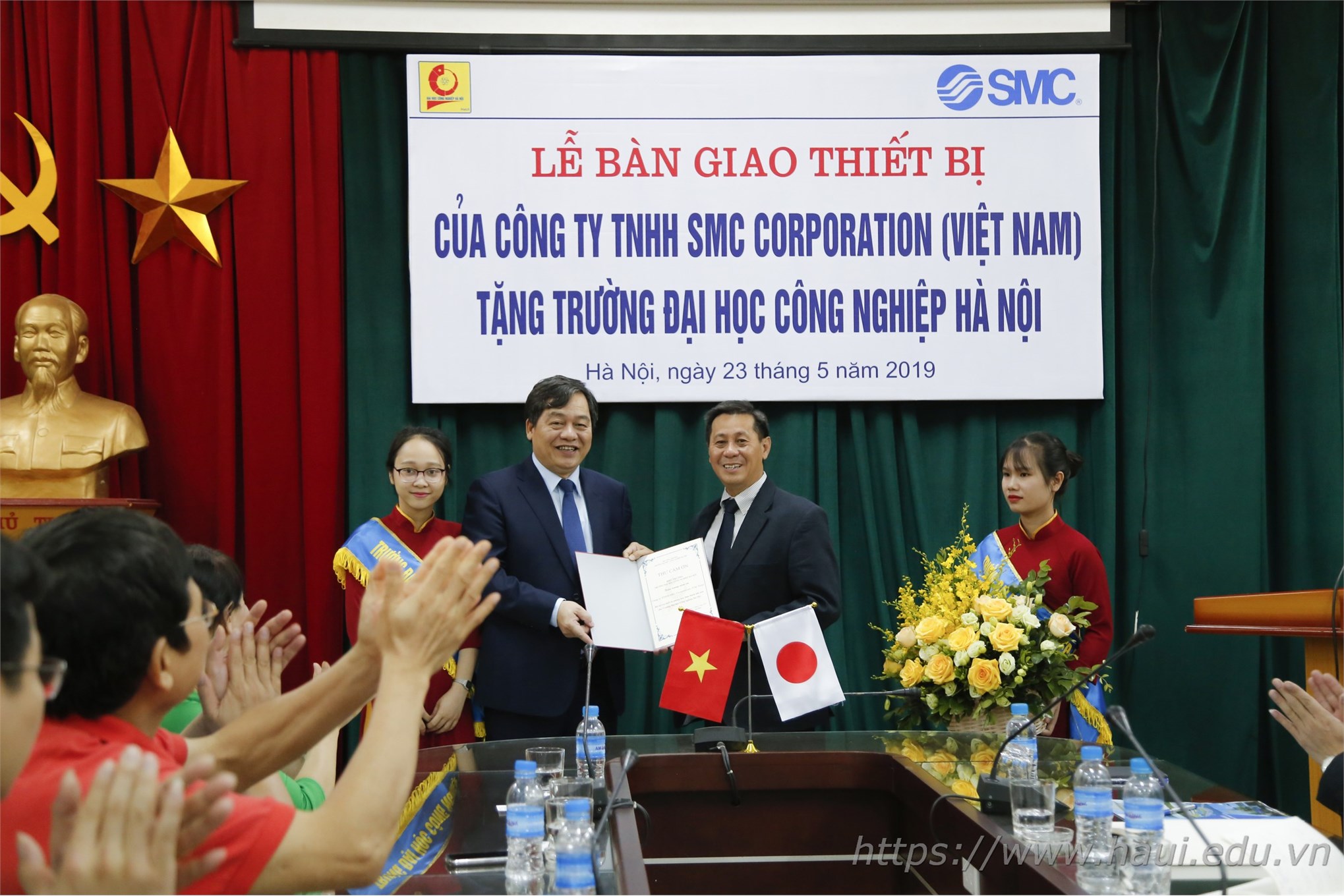 Hanoi University of Industry launch a new pneumatic lab worth 2.3 billion VND