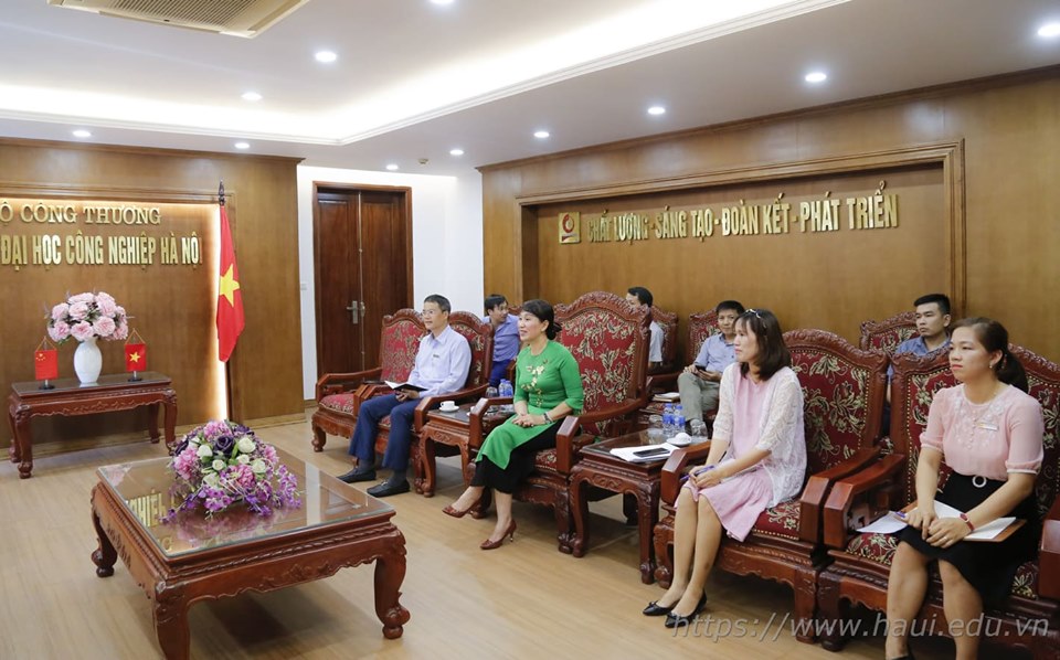 Trường Đại học Hồ Nam, Trung Quốc tới thăm và làm việc với Trường Đại học Công nghiệp Hà Nội