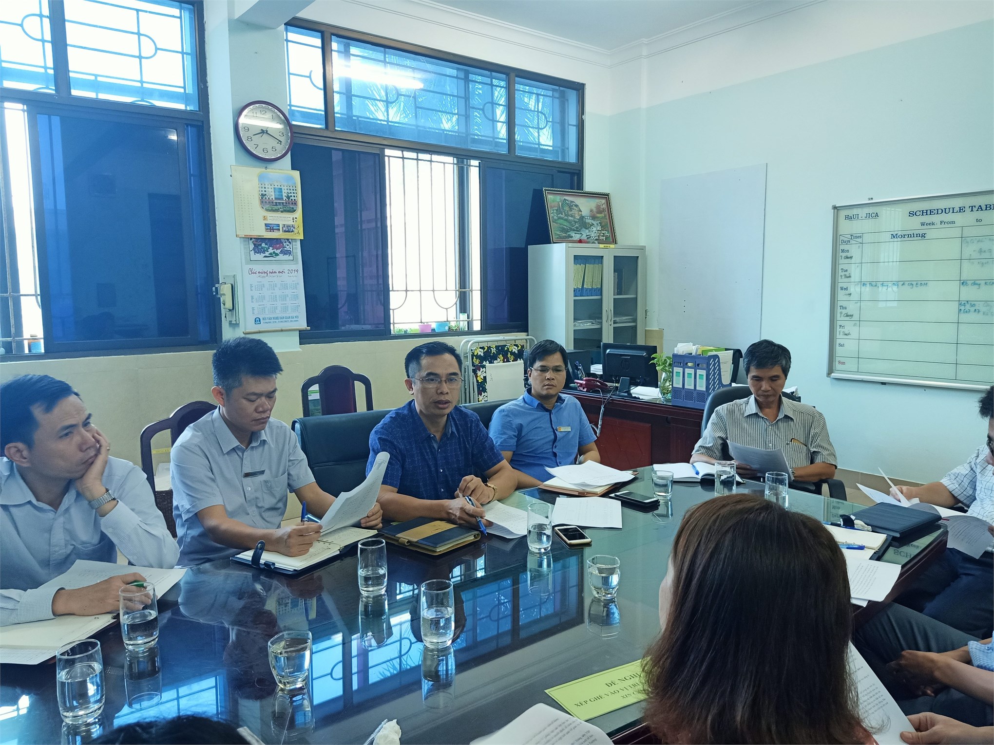 Trung tâm Việt Nhật tiếp đoàn Thanh tra thường niên của Nhà trường về các mặt hoạt động đào tạo