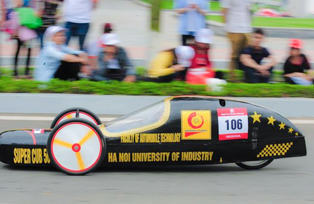 Sinh viên ĐH Công nghiệp Hà Nội thiết kế thành công xe tiết kiệm nhiên liệu