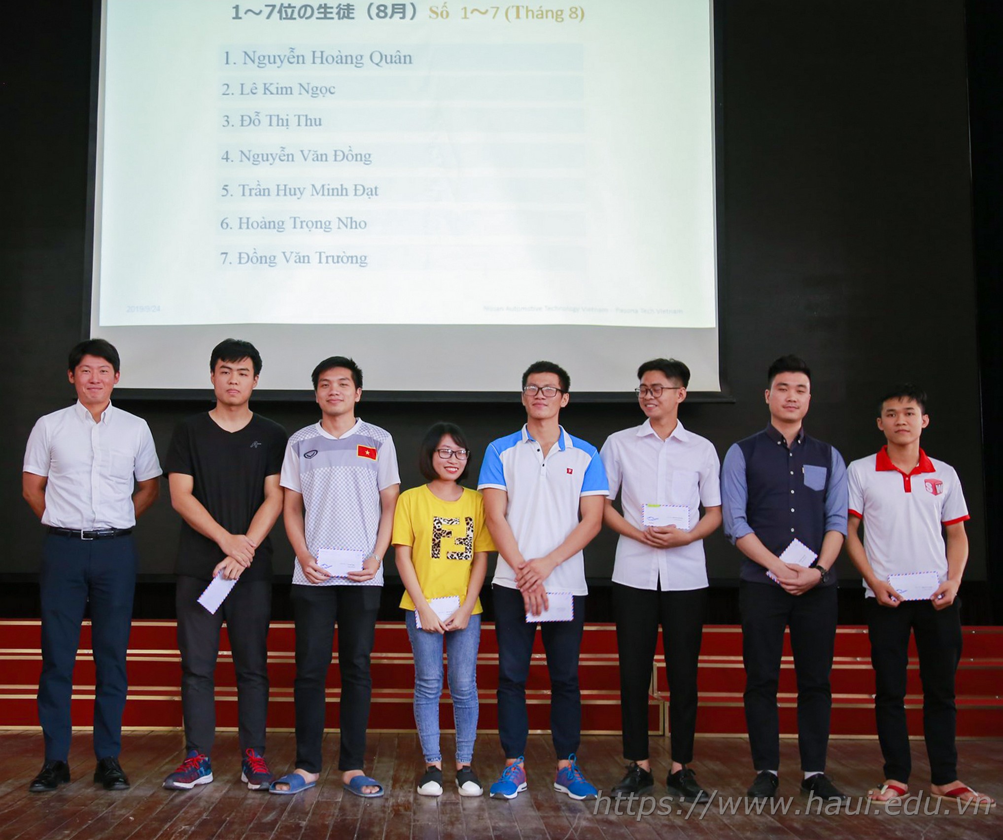 Scholarships for 74 HaUI students from Nissan Automotive Technology and Pasona Tech Vietnam 