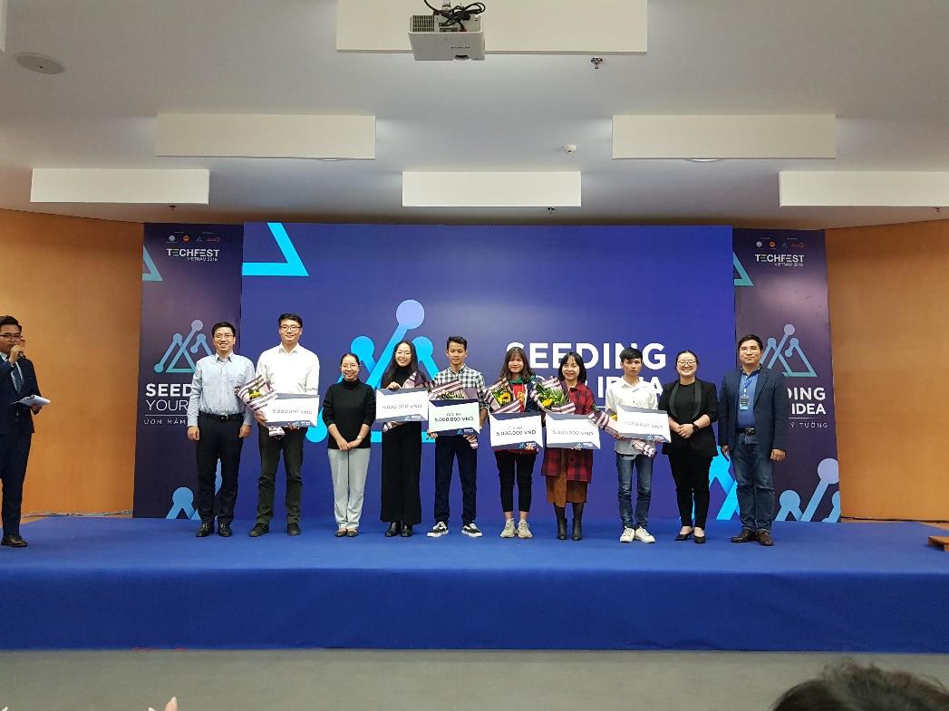 Sinh viên Đại học Công nghiệp Hà Nội xuất sắc đạt giải 01 giải Nhì, 02 giải Ba cuộc thi Seeding your idea